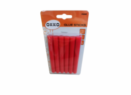 Lepicí tyčinky OKKO, červené, 11,2×100 mm, 6 ks.