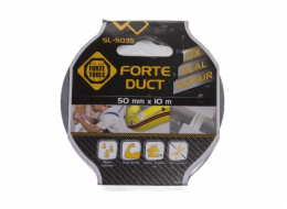 Látková lepicí páska FORTE TOOLS, 10 m × 50 mm, stříbrná.