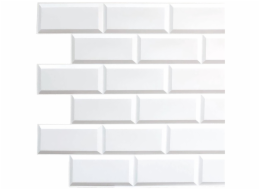 PVC stěnová krytina 24059, Bílá jednotka, 966x484 mm