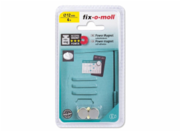 Magnety - nalepovací kotouče Fix-O-Moll, 12 mm, 6 ks.