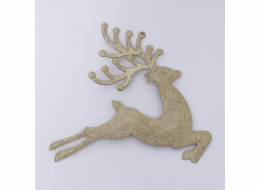 Vánoční stromeček jelen CHRISTMAS TOUCH, zlatý, 24 cm