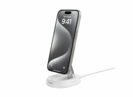 Belkin Pro Convertible Qi2, 15W stojan, bilý