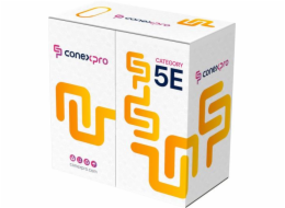 Kabel Conexpro FTP kabel venkovní, CAT5e, PE, 24AWG, 305m, černý