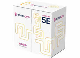 Conexpro FTP kabel ekonomy venkovní, CAT5e, PE, 24 AWG, 305m, černý