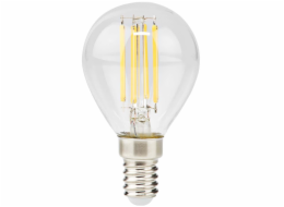 NEDIS LED žárovka E14/ G45/ 4,5 W/ 220 V/ 470 lm/ 2700 K/ stmívatelná/ teplá bílá/ retro styl/ čirá