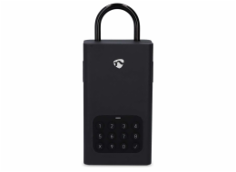 NEDIS chytrý trezor na klíče/ zámek/ venkovní/ krytí IPX5/ Bluetooth/ ocel/ černý