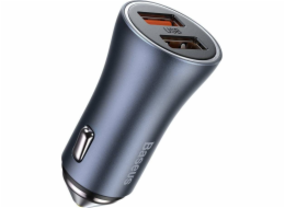 NABÍJEČKA DO AUTO 2XUSB QC4.0 40W ŠEDÁ