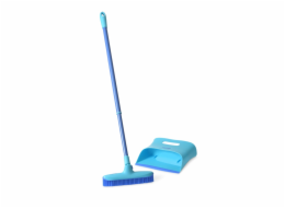 Podlahový kartáč s lopatkou Spontex Catch & Clean, modrý