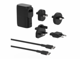 Belkin BOOST CHARGE Hybridní cestovní nabíječka do zásuvky 25W + PowerBanka 5000mAh, UK, EU, US, AU, černá
