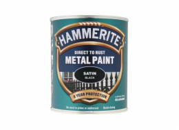 Barva Hammerite Satin, černá, polomatná, 750 ml