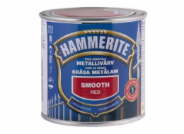 Barva na kov Hammerite Smooth, červená, 0,25l