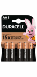 Prvky DURACELL AA/LR06, 1,5V, 5 ks.