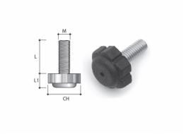 Podpěra nábytku, 8 x 22 mm
