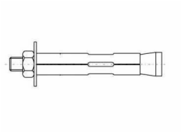 Kotevní&nbsp;šroub&nbsp;s&nbsp;maticí&nbsp;Haushalt,&nbsp;10x40&nbsp;mm,&nbsp;5&nbsp;ks.