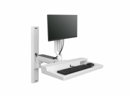 Ergotron CareFit Combo System - Montážní sada (kloubové rameno, zásuvka pro klávesnici, nástěnná základna, montážní adaptér trasy, montážní držák trasy, nástěnná trasa 34", kryty nástěnné trasy) - mod