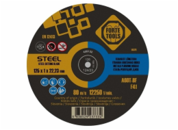 Řezný kotouč na kov FORTE TOOLS, 125X1,0X22 mm