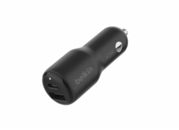 Belkin BOOST CHARGE™ 42W Duální Power Delivery PPS nabíječka do auta - 30W USB-C & 12W USB-A, černá