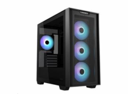 ASUS case A21 PLUS, Mini Tower, průhledná bočnice, 4x 120mm ARGB Fan, černá