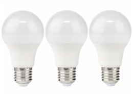 NEDIS LED žárovka E27/ A60/ 11 W/ 220 V/ 1055 lm/ 2700 K/ teplá bílá/ matná/ 3 kusy