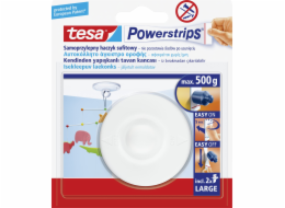 Tesa Powerstrips - Indoor - Univerzální háček - Bílá - Plast - Lepicí proužky - 0,5 kg