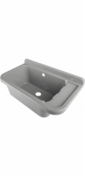 Hydroland 1miskový užitkový dřez 60 x 34cm (ZLEW.60.SZ)