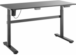 Ergo Office elektrický stůl výškově nastavitelný šedý max. výška 118 cm 50 kg - s deskou pro práci v sedě ER-434