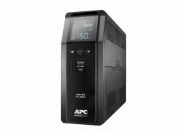 APC Back-UPS Pro, 2200VA/1320W, Tower, 230V, 4x Schuko and 2x IEC C13 outlets, RGB Lights, Pure Sine Wave, Midnight (Bla