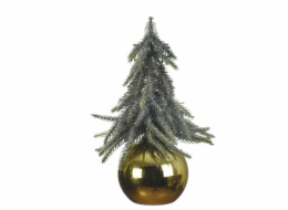 Umělý vánoční stromek v bublině DECORIS 680784, 20 cm, zlatý
