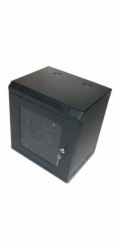 OCRACK 10" OCC-10-12U-SBK rozvaděč nástěnný 12U/280mm skleněné dveře Černý