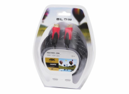 Kabel BLOW HDMI M, HDMI M, 1,5m, černo/červený 92-053