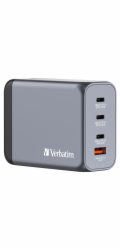Verbatim GNC-200 GaN Charg. 200W 3xUSB-C PD, 1xUSB-A QC 3.0 32204