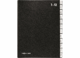 Aktovka Pagna Pultordner Classic 12 Fächer 1-12/Jan-Dez schwarz