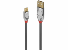 Lindy USB-A - microUSB USB kabel 2 m šedý (36652)
