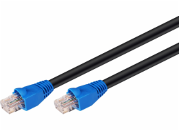 Goobay Outdoor propojovací kabel U / UTP kat. 6 CCA černá 10m (94389)