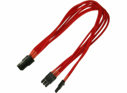 Nanoxia PCIe 6-pin - PCIe 8-pin, 0,3 m, červená (900300023)