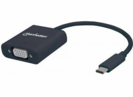 Manhattan USB-C – VGA USB adaptér černý (151771)