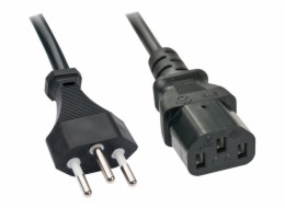 Lindy IEC napájecí kabel 3m - IEC320 C13 - 30418