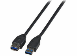 EFB USB kabel USB-A – USB-A 1,8 m černý (K5237.1,8)