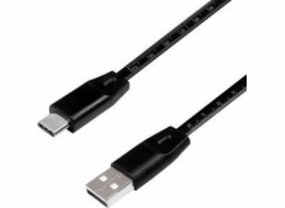 LogiLink USB-A - USB-C kabel USB 1 m černý (CU0157)