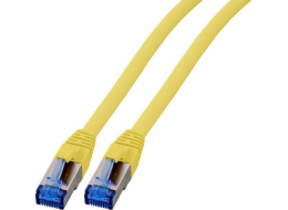 Patch kabel EFB RJ45 S/FTP, Cat.6A, Cat.7 RohCable TPE superflex, 0,15m, žlutý (K5525FGE.0.15)