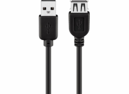 Techly USB-A – USB-A kabel USB 0,3 m černý (686221)
