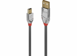 Lindy USB-A - miniUSB USB kabel 3 m šedý (36633)