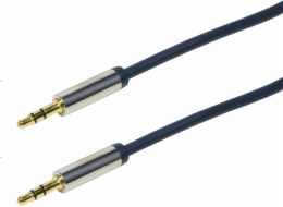 LogiLink kabel Jack 3,5 mm – Jack 3,5 mm 0,3 m modrý (CA10030)