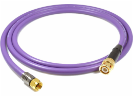 Melodika BNC - F kabel 17m fialový