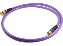 Melodika RCA (Cinch) - BNC kabel 20m fialový