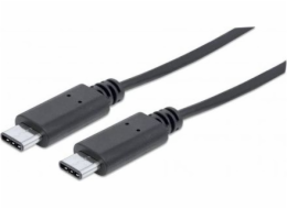 Manhattan USB-C – USB-C kabel USB 1 m černý (353526)