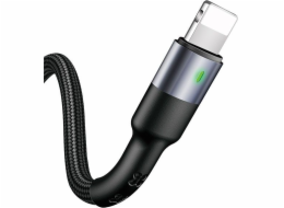 Usams USB-A - Lightning USB kabel 1 m černý