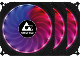 Chieftec Tornado 3-pack ventilátor + Hub (CF-3012-RGB)