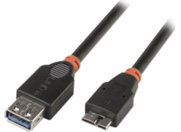 Lindy USB-A - micro-B USB kabel 0,5 m Černý