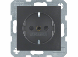 Berker Single zásuvka s/bez SCHUKO antracitová matná (47231606) Berker Single zásuvka s/bez SCHUKO antracitová matná (47231606)